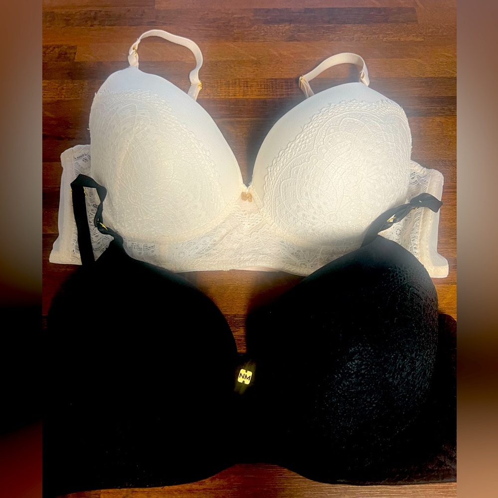Nicole Miller, set of 2, bras, 36C